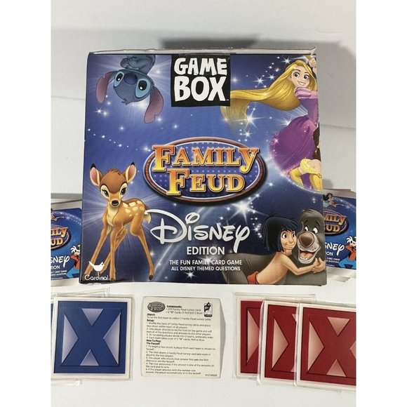 Disney Edition Family Feud Game Box Complete Cardinal Ages 8+ Players 2+ Fun - Picture 1 of 12